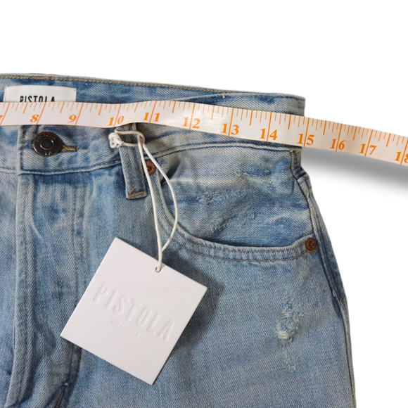 NWT Pistola Cassie Super High Waist Button Fly Straight Leg Jeans Sz. 29x31 - Picture 10 of 14